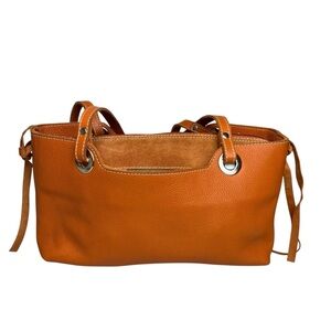 J. Jill Leather/Suede Orange Purse